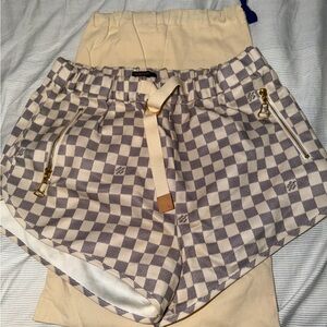 Louis Vuitton Damier Azur shorts pre-loved only worn once in great condition